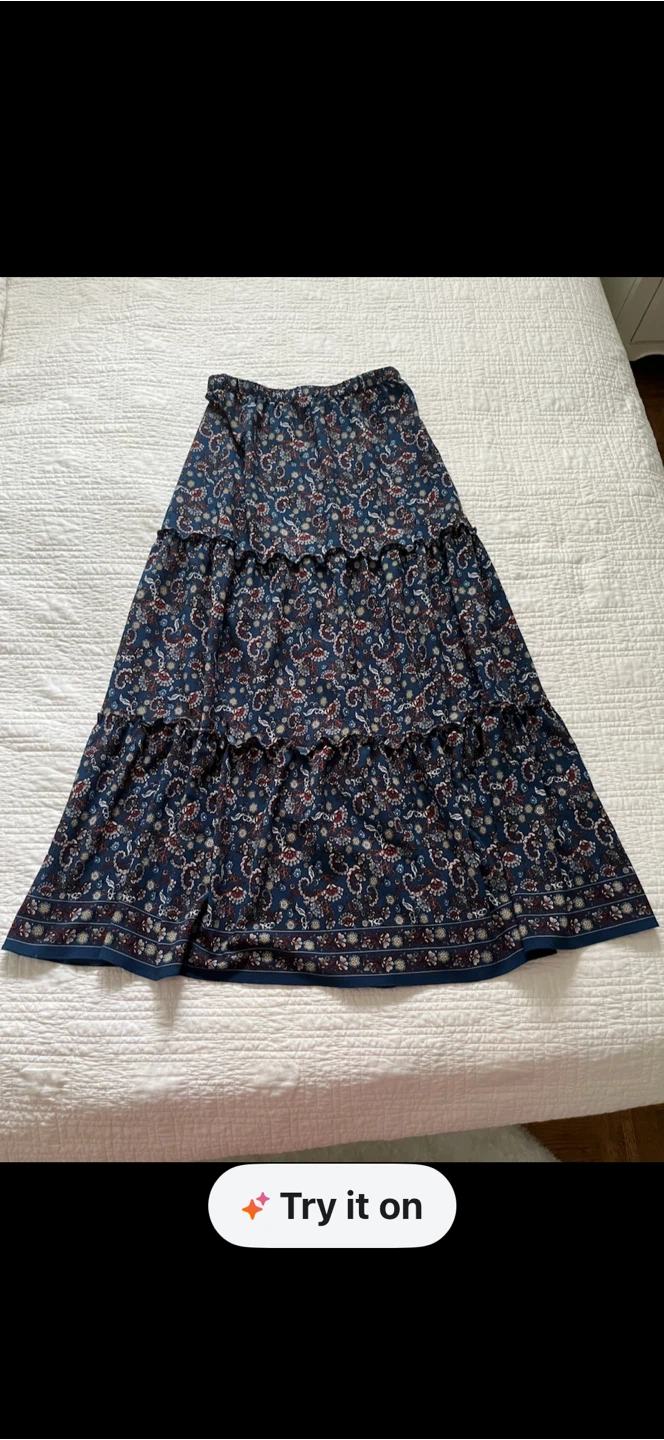Paisley maxi Skirt XL