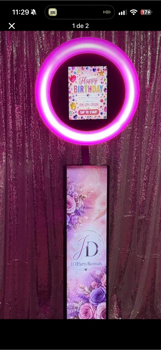 Photo booth, actual price 550, sale price 450