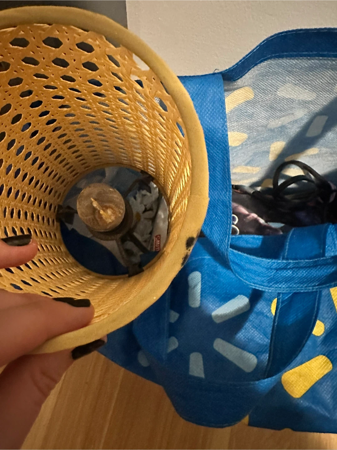 IKEA Wicker Style Lamp - photo 3