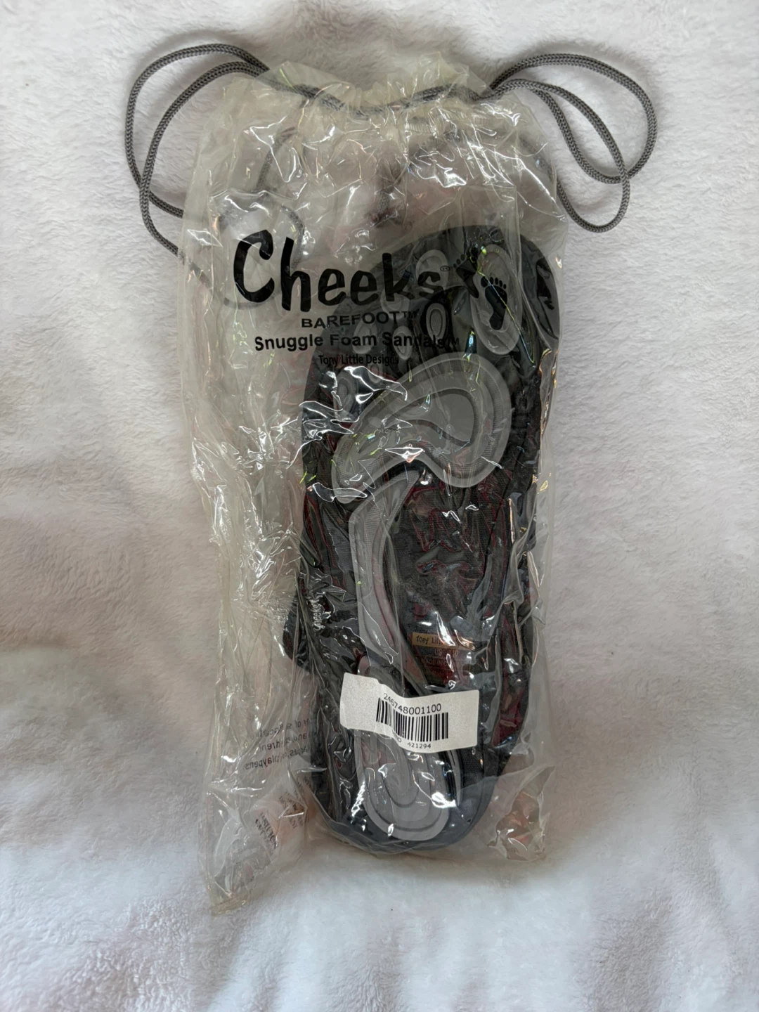 Cheeks Barefoot Snuggle Foam Sandals Black - photo 4