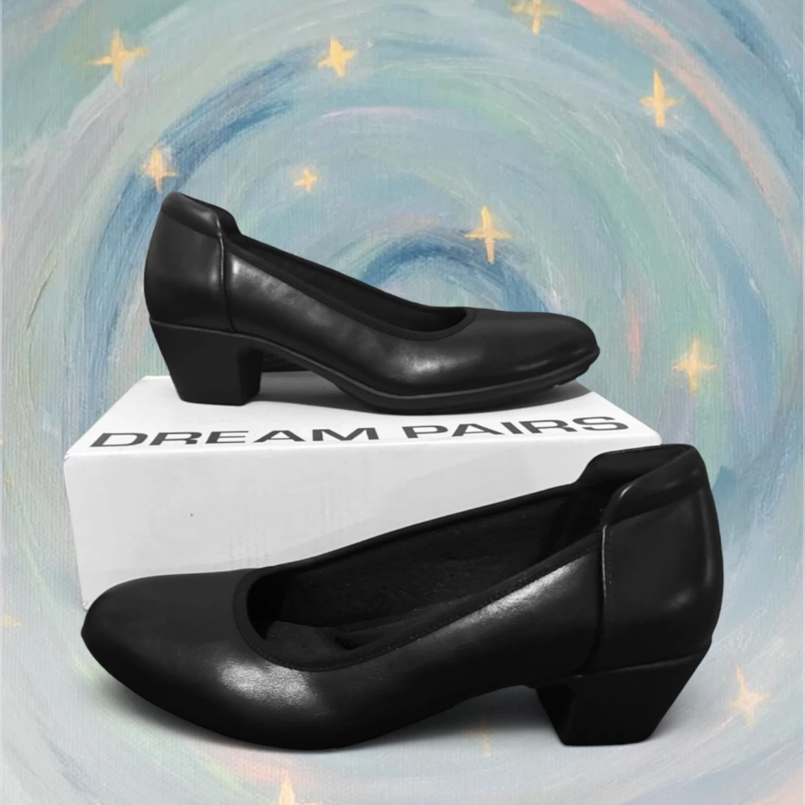 Dream Pairs Black Comfort Pumps