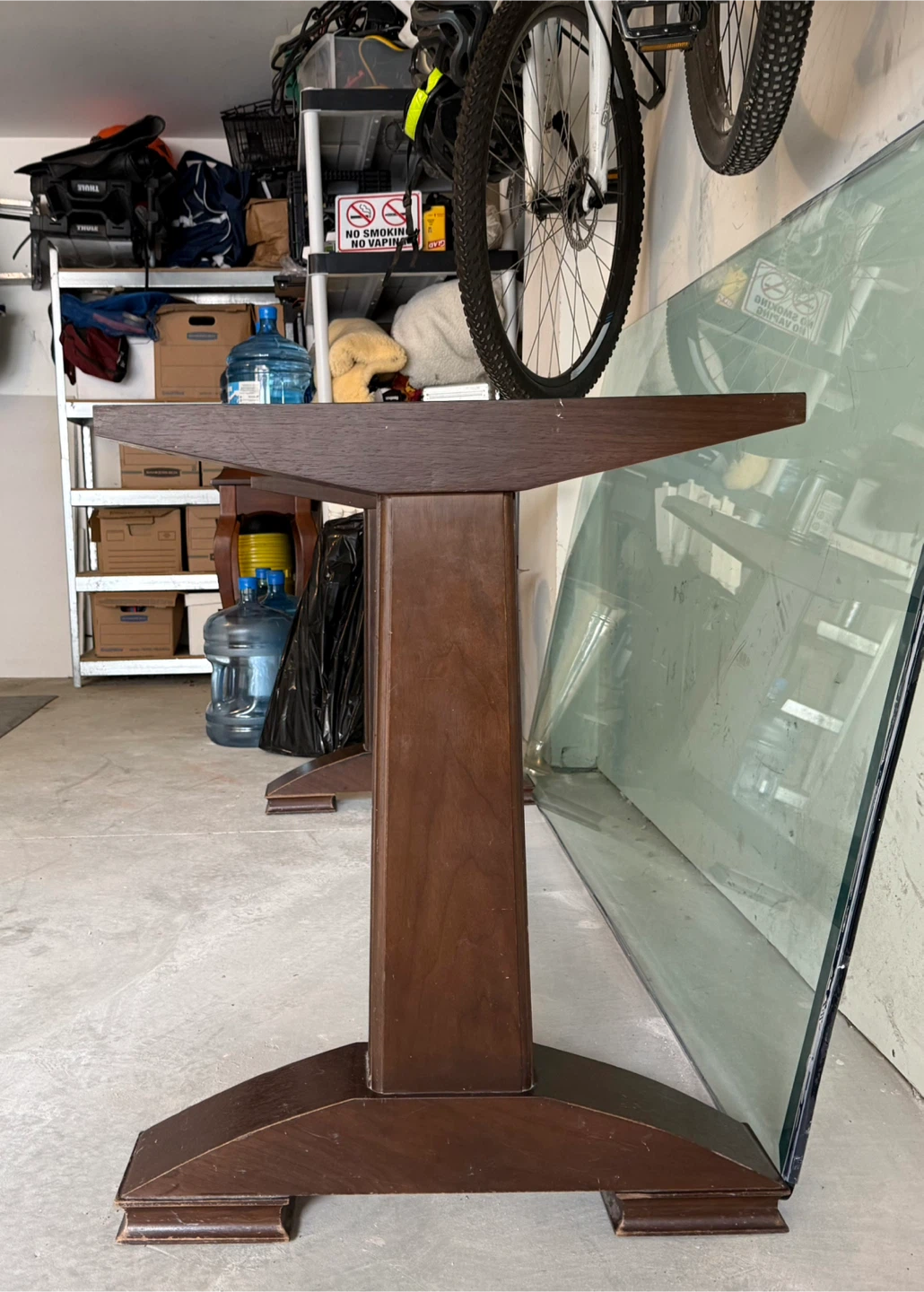 Trundle dining table - walnut stain - photo 3