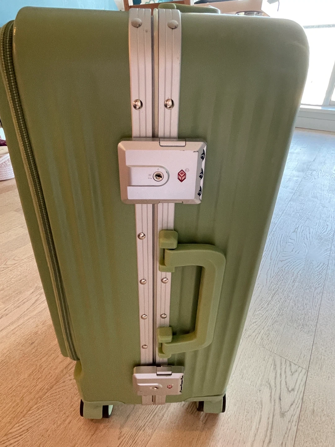 Green Hard Shell Carry-On Suitcase - photo 4