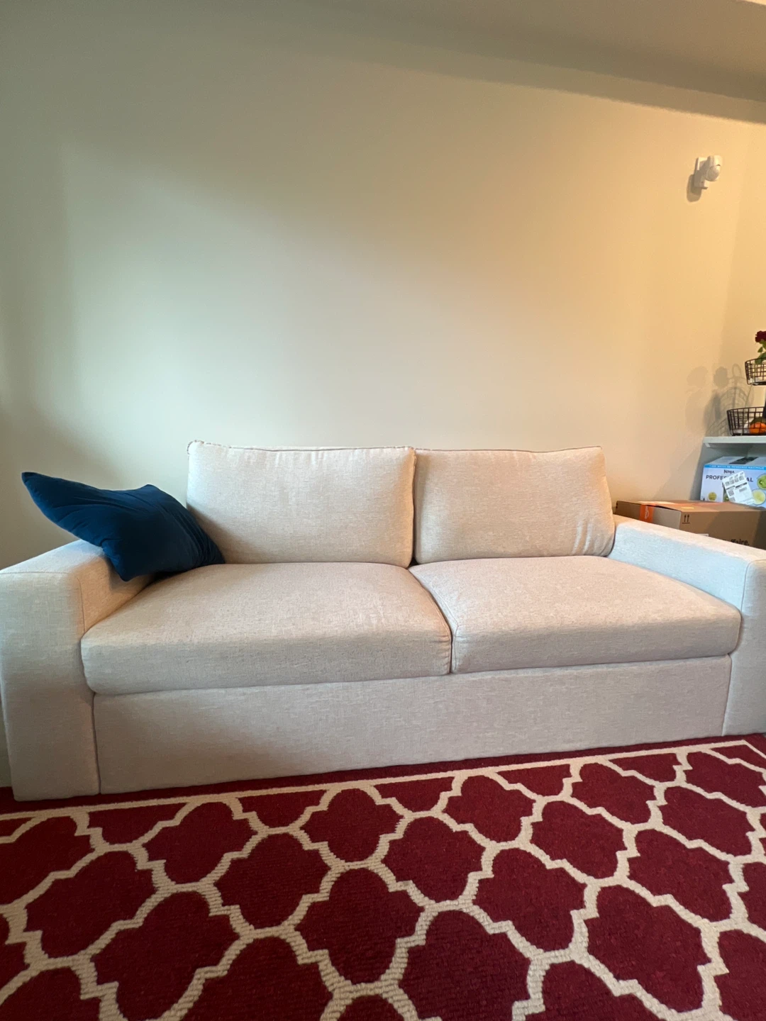 Beige Two-Seater Sofa