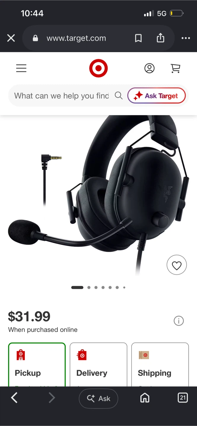 Razer BlackShark V2 X Wired Gaming Headset