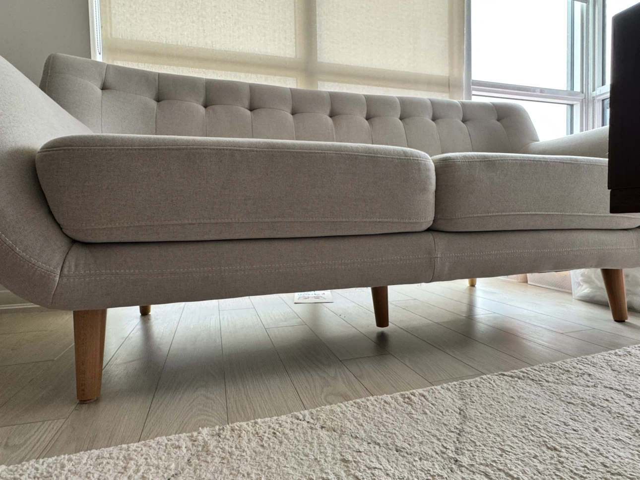 Structube 3-seater Sofa “Haley” Silver - photo 2