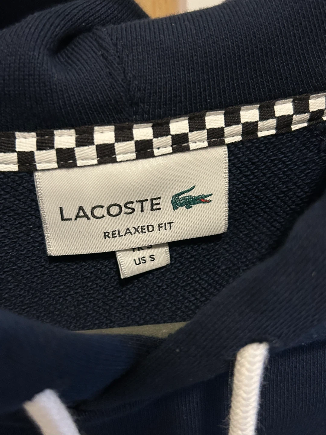 Men Lacoste Navy Relaxed Fit Hoodie - photo 3