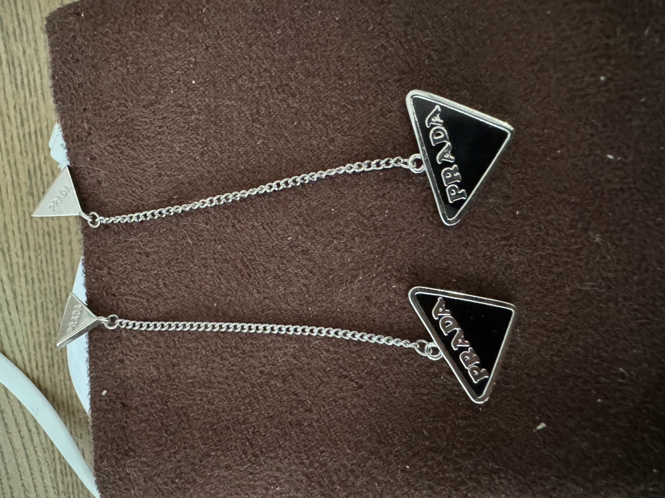 the Prada Symbole earrings