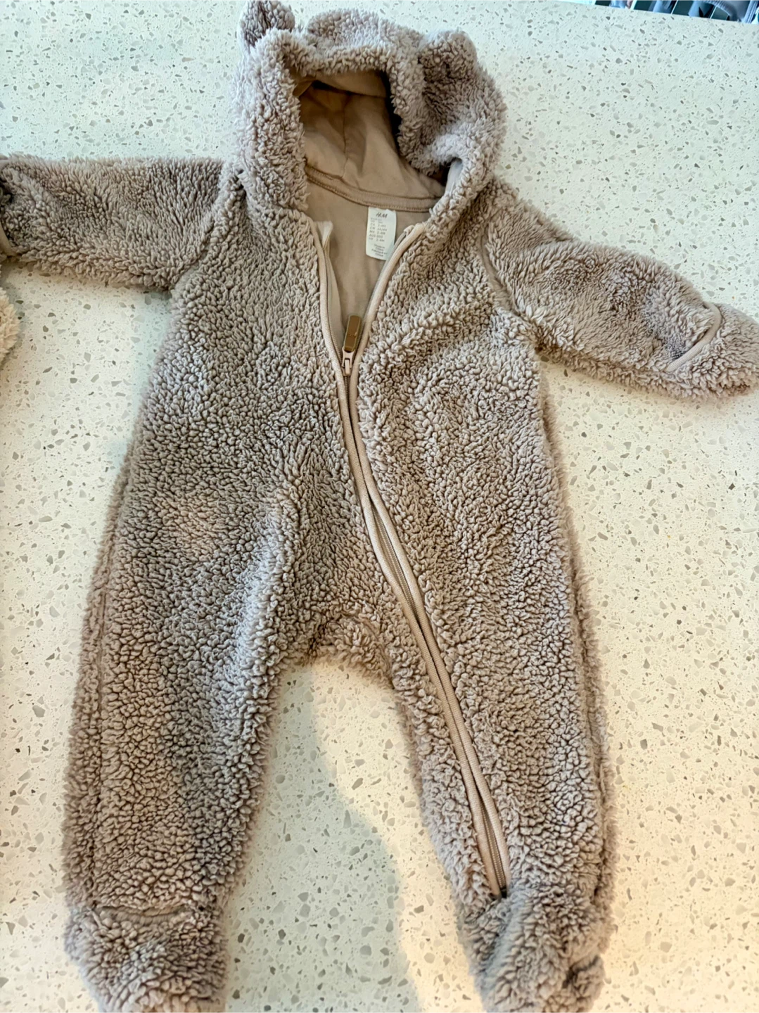 H&M Baby Bear Fleece Jacket and Suit Set - photo 4