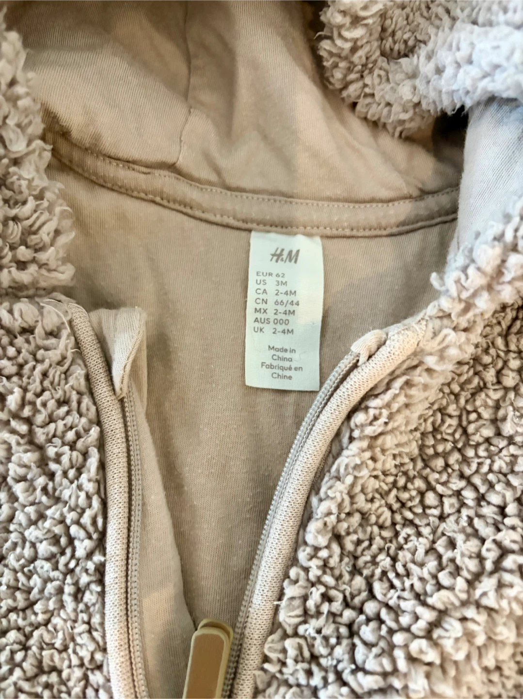 H&M Baby Bear Fleece Jacket and Suit Set - photo 5