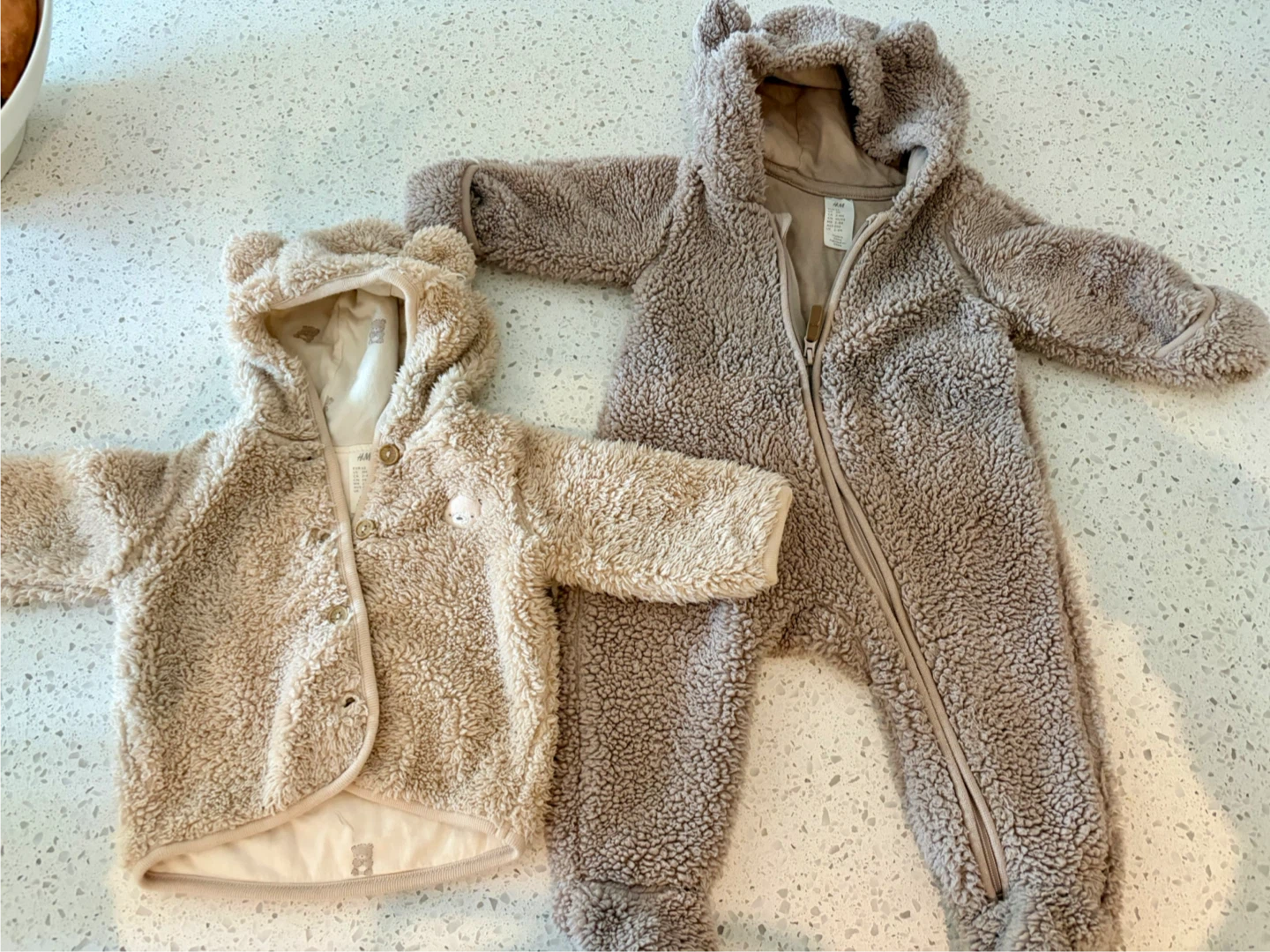 H&M Baby Bear Fleece Jacket and Suit Set