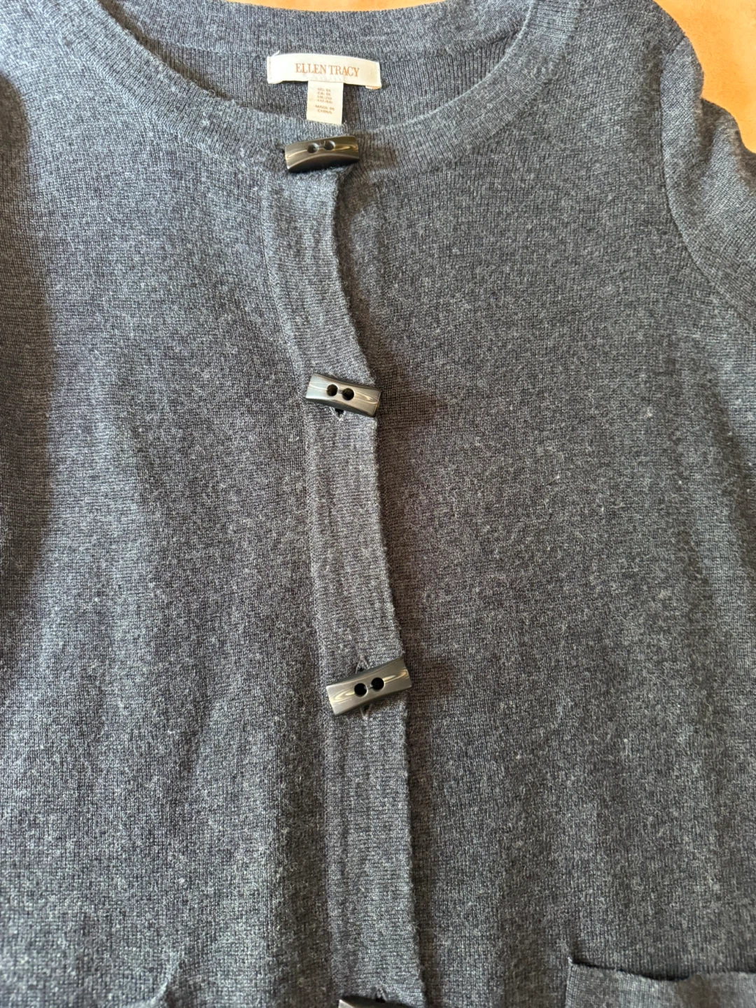 Ellen Tracy Gray Cardigan Sz 1XL - photo 3