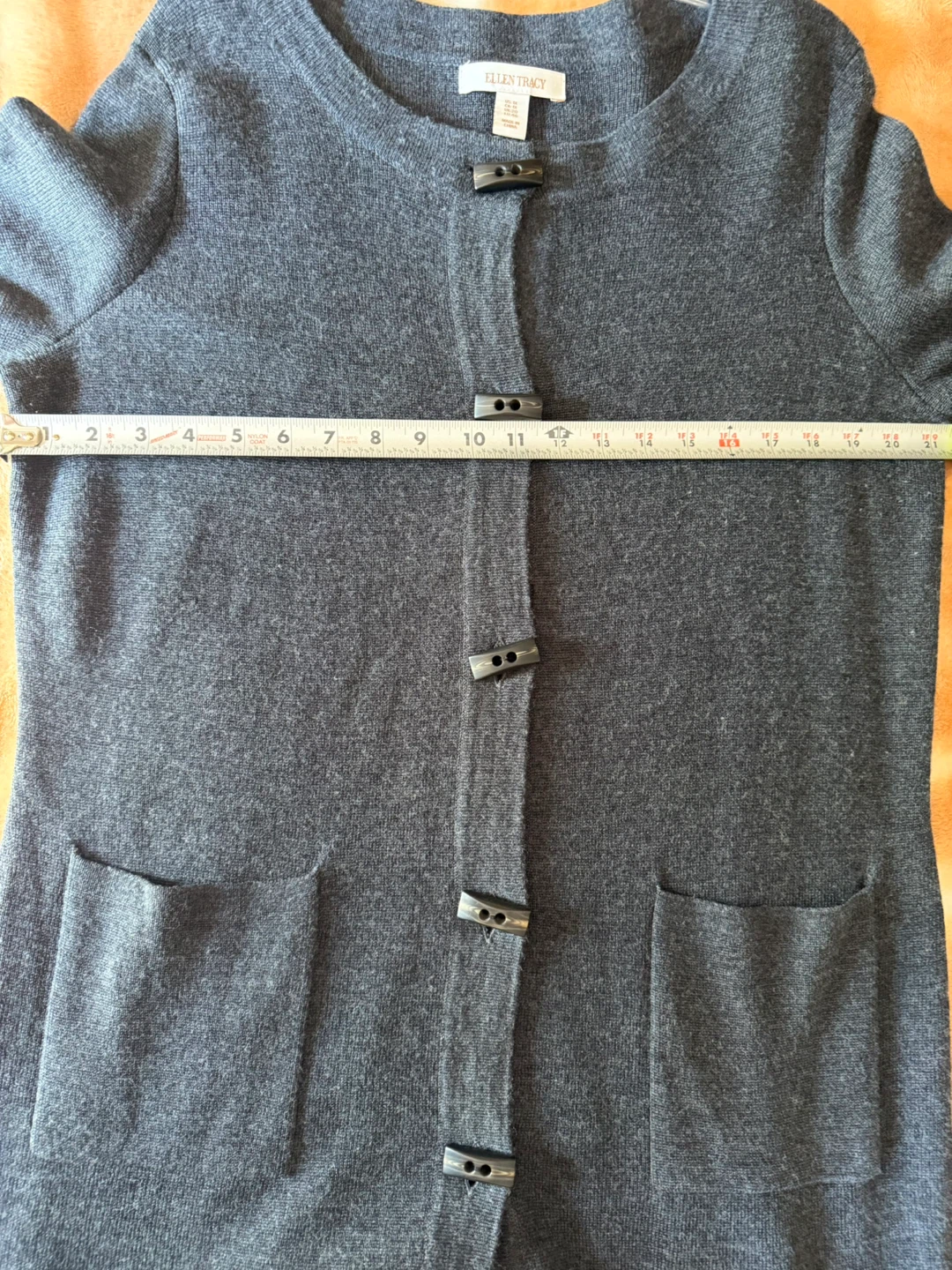 Ellen Tracy Gray Cardigan Sz 1XL - photo 4
