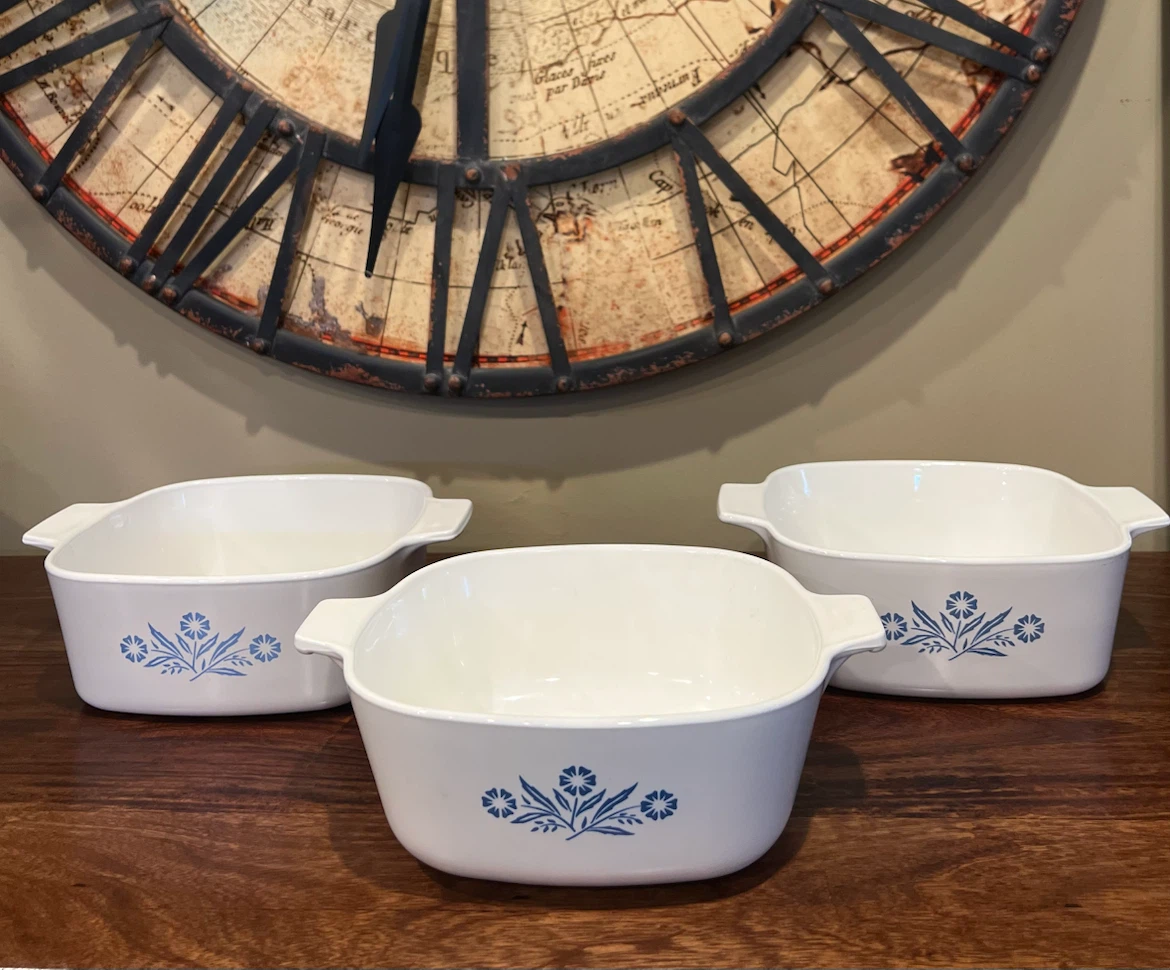 Vintage Corning Ware Blue Cornflower Dishes - photo 2