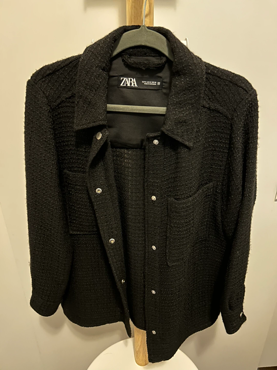 Woman Zara black textured jacket