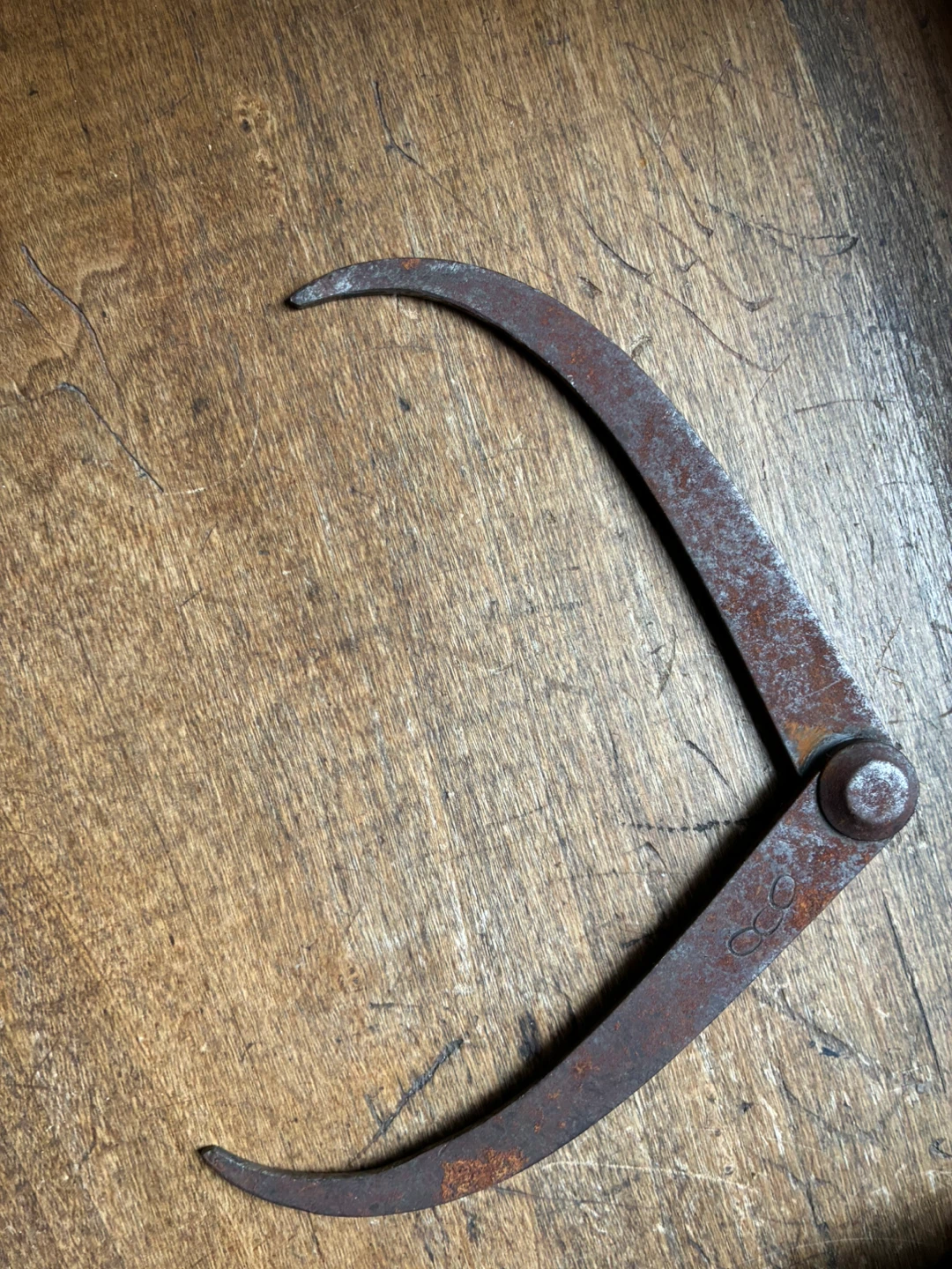 Antique tool c.1900 Outside Calipers Utica Odd Fellows Masonic - photo 3