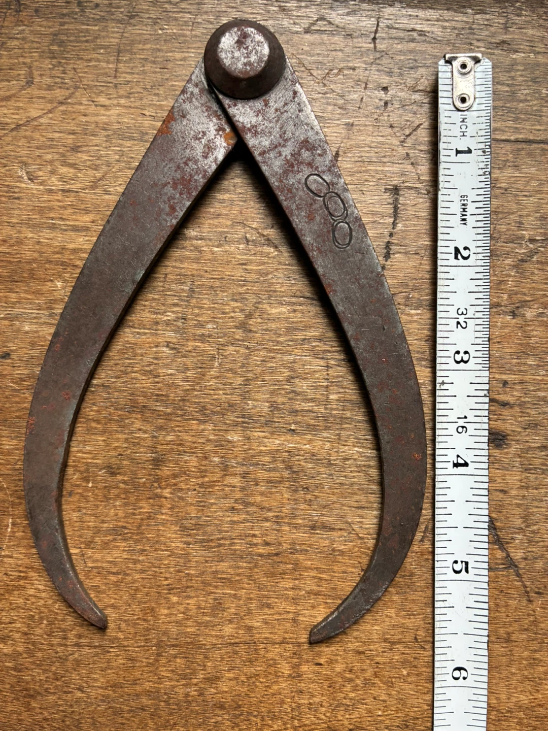 Antique tool c.1900 Outside Calipers Utica Odd Fellows Masonic - photo 4