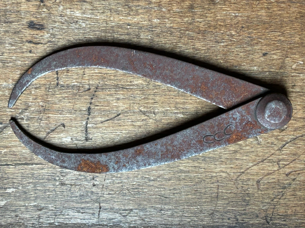 Antique tool c.1900 Outside Calipers Utica Odd Fellows Masonic - photo 5