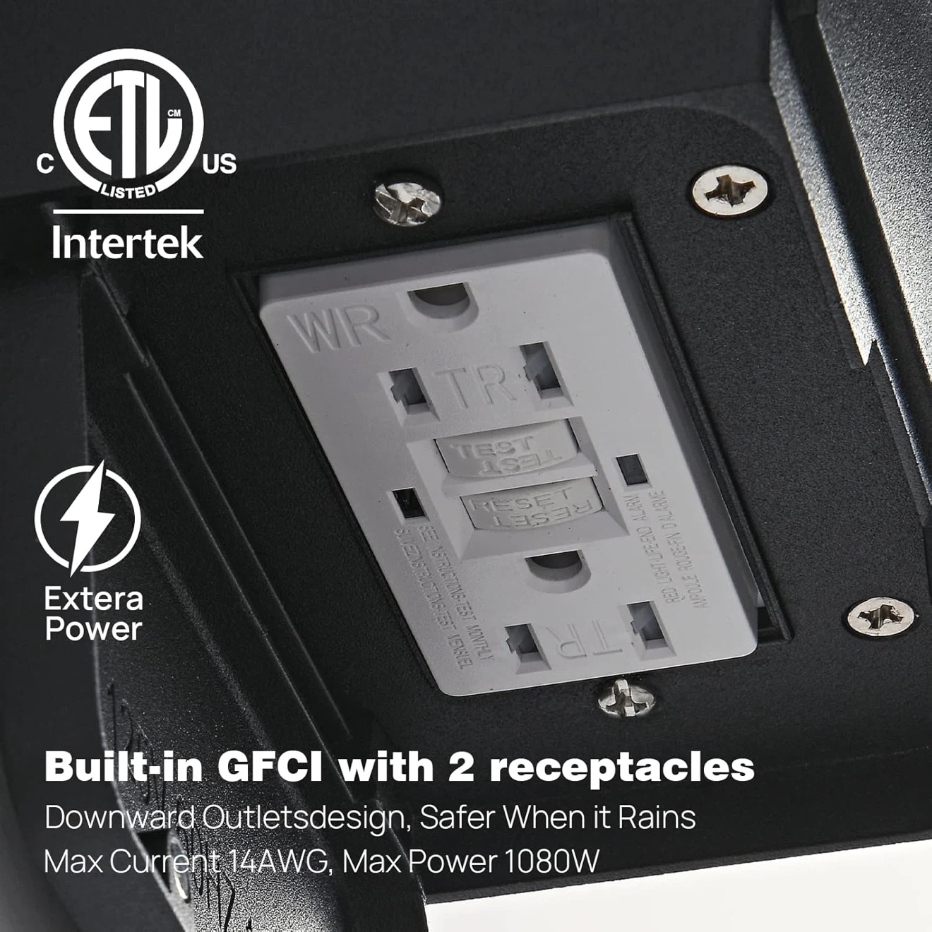 Outdoor Wall Lanterns with GFCI Outlets - photo 4