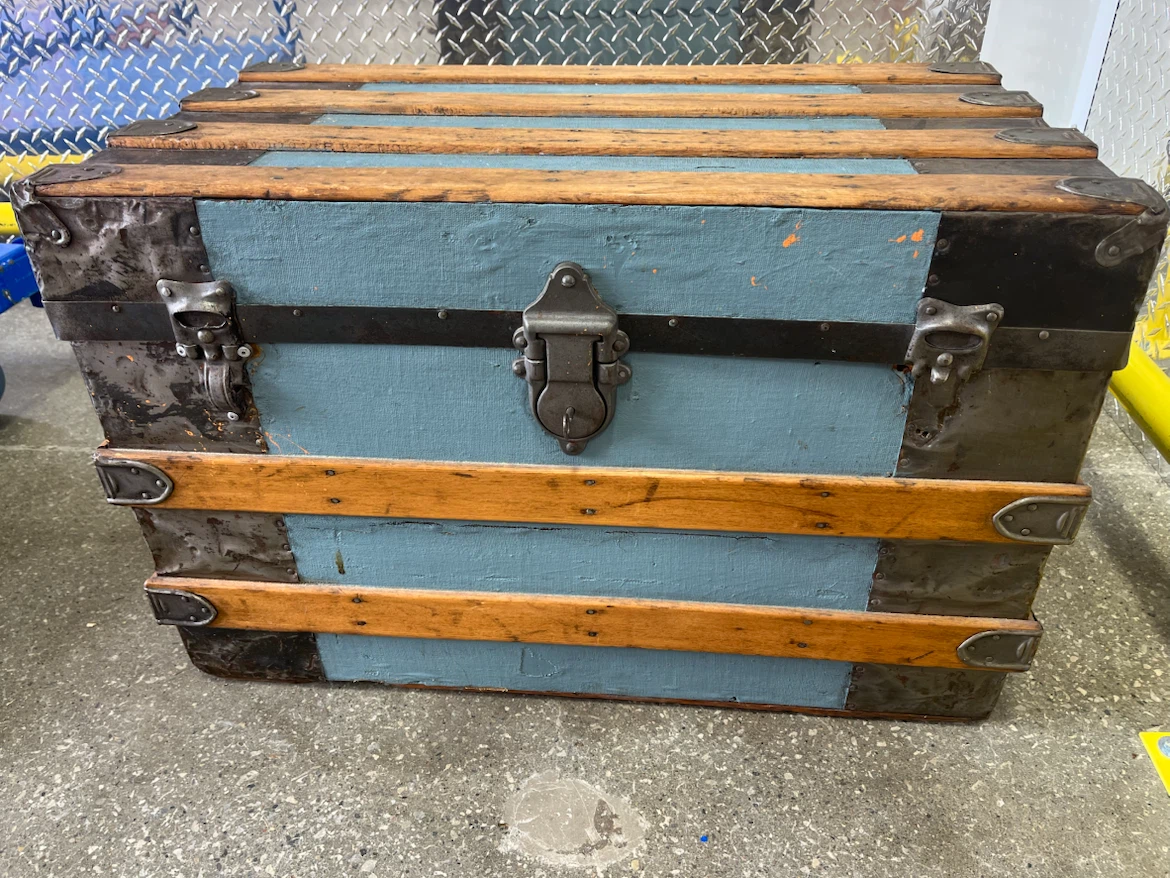 Vintage Wooden Storage Trunk