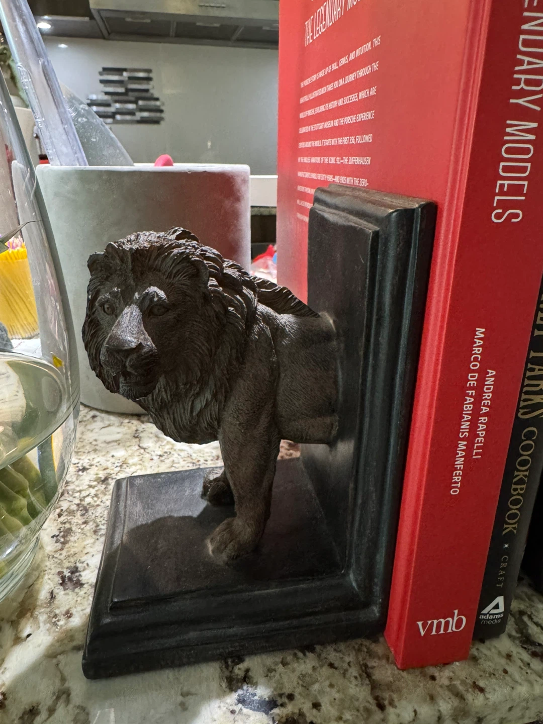 Italian made Lion Design Bookends