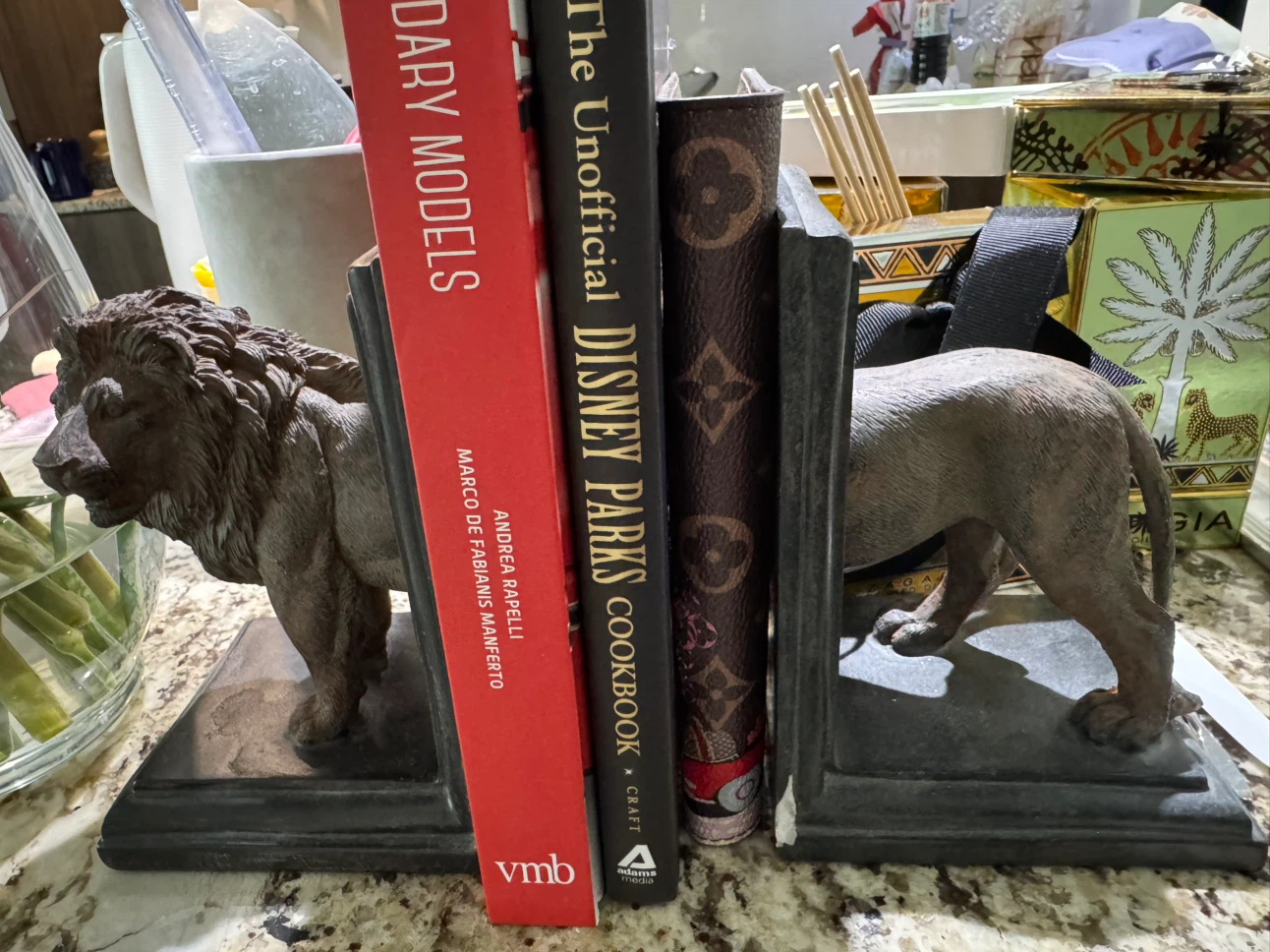 Italian made Lion Design Bookends - photo 2