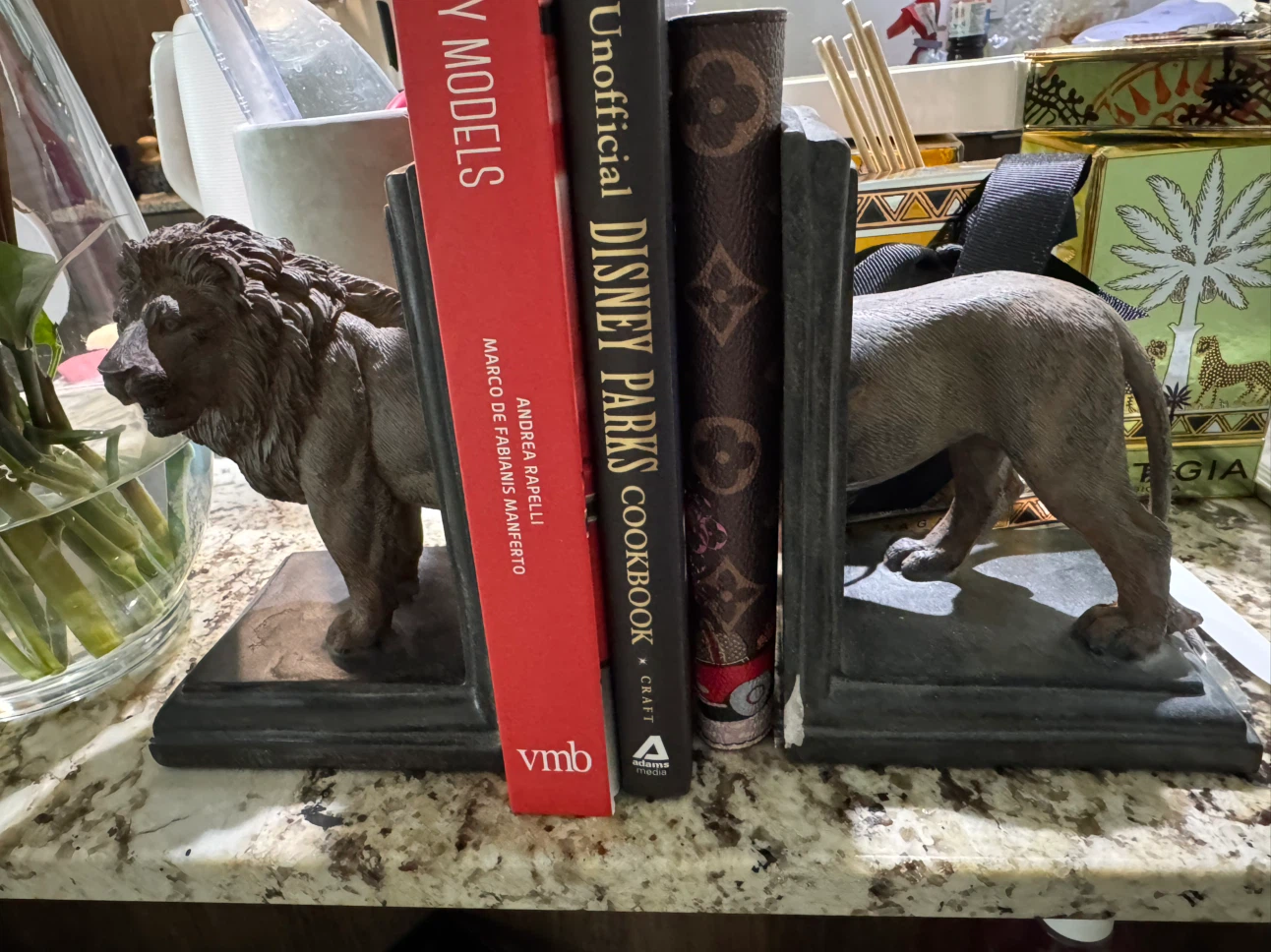 Italian made Lion Design Bookends - photo 3