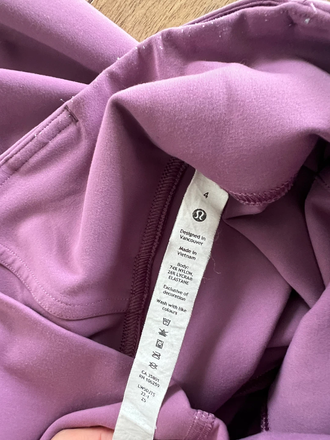 Lululemon purple leggings size 4 - photo 4
