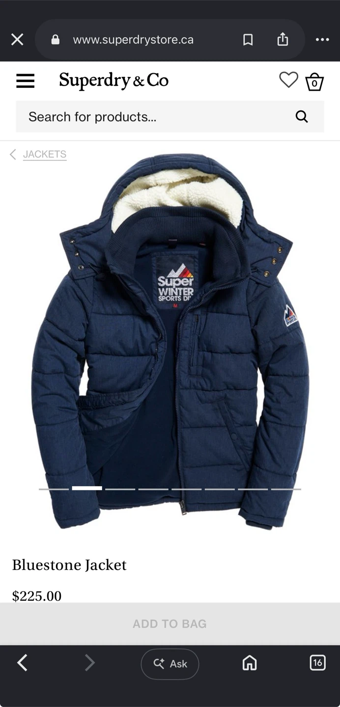 Superdry Bluestone Hooded Puffer Jacket – Brand New With Tags - photo 2