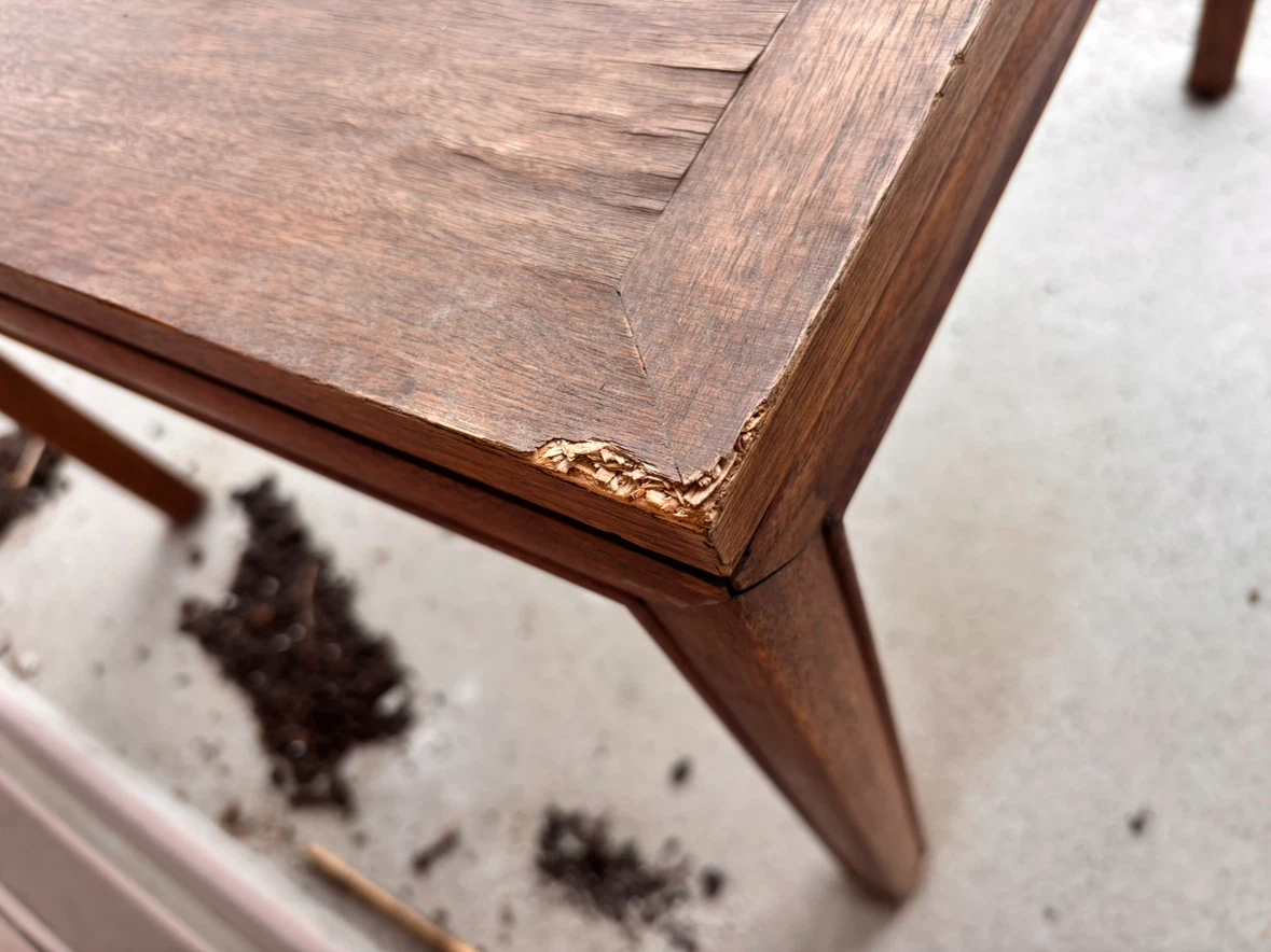 Wooden side table / coffee table - photo 4