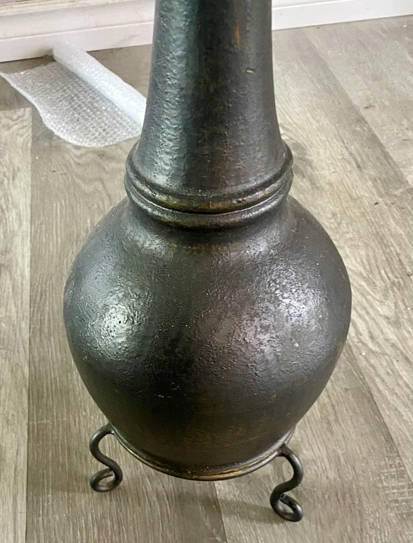 Black Cast Iron Tabletop Chiminea - photo 2
