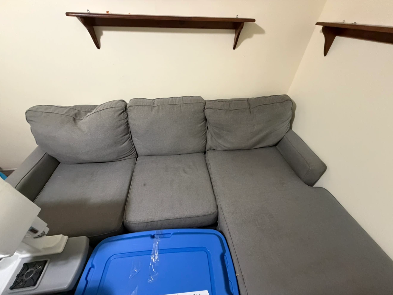 Grey sectional sofa