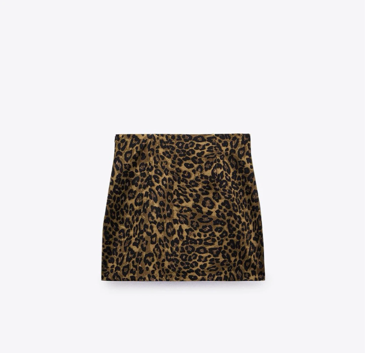 Zara Leopard print mini skirt