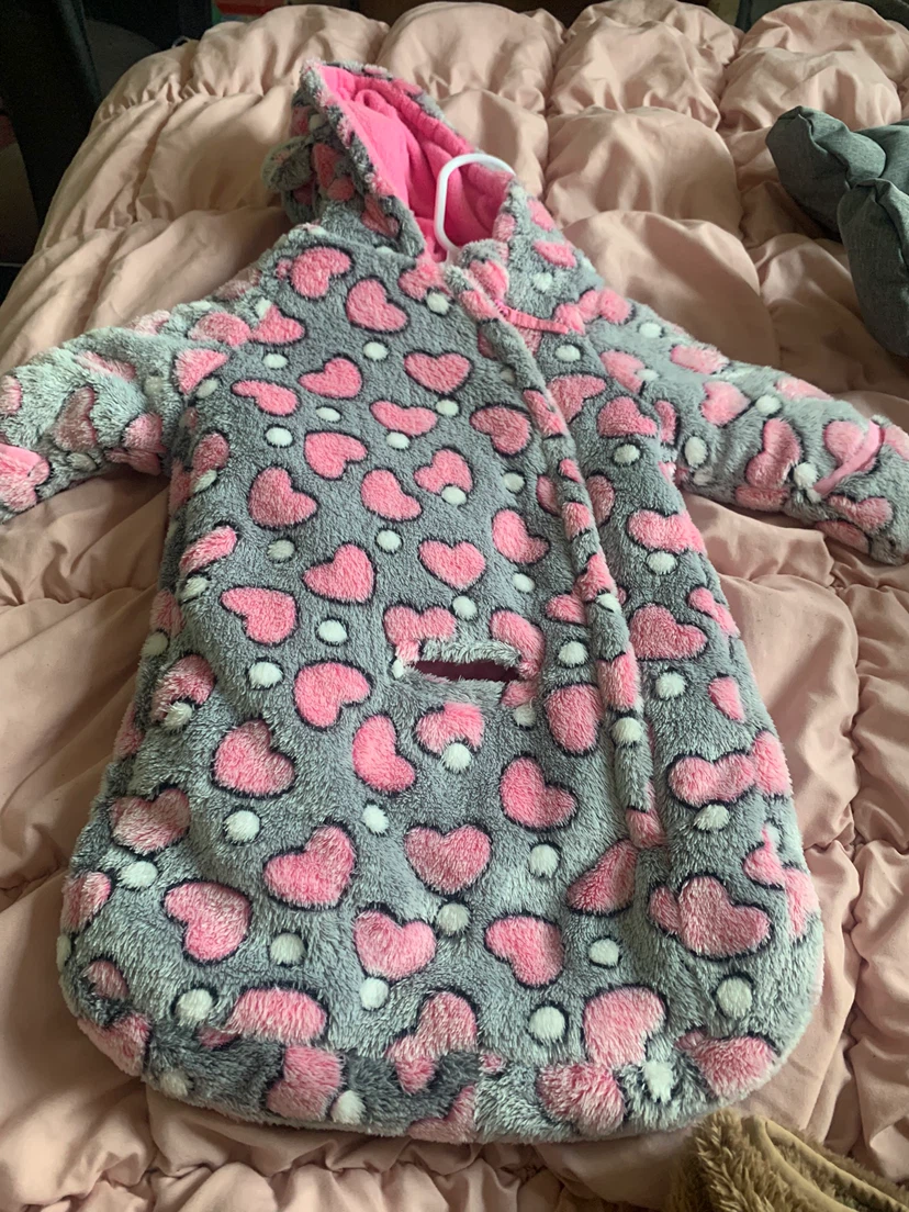 Heart Print Baby snowsuit