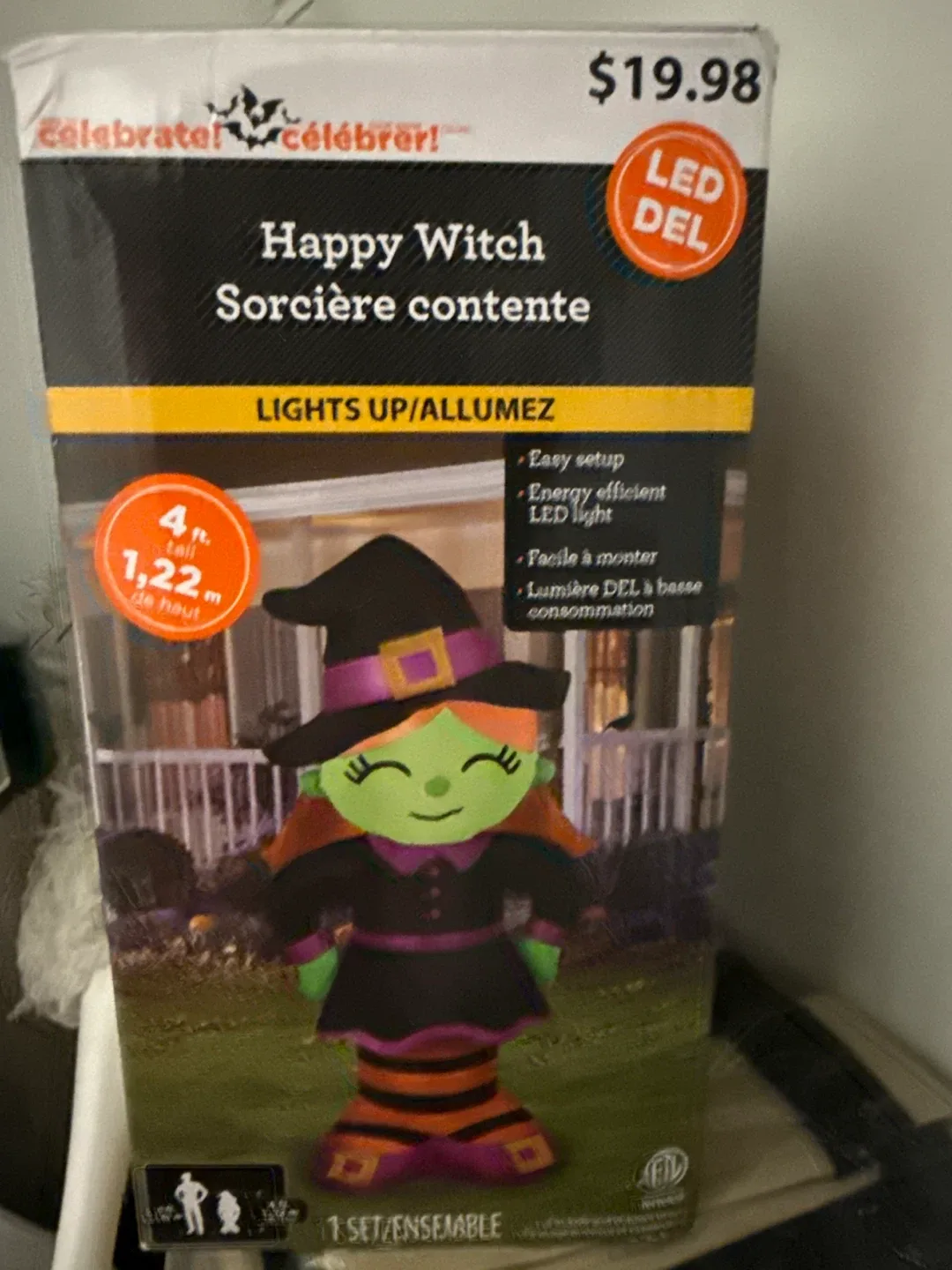 Celebrate! 4ft Happy Witch Halloween Decoration