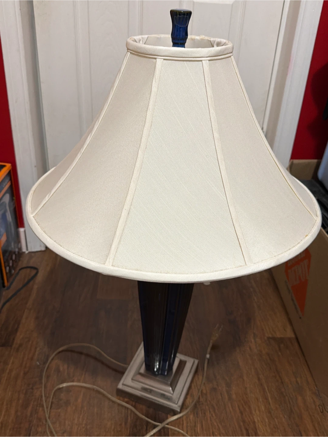 Blue and Silver Table Lamp - photo 2