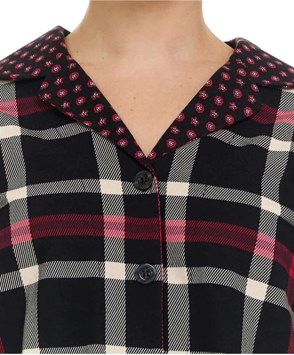 Women's Plaid Flannel Pajama Set, sealed - photo 4