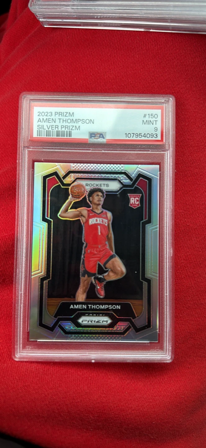 2023 Panini Prizm Amen Thompson Silver Prizm PSA 9