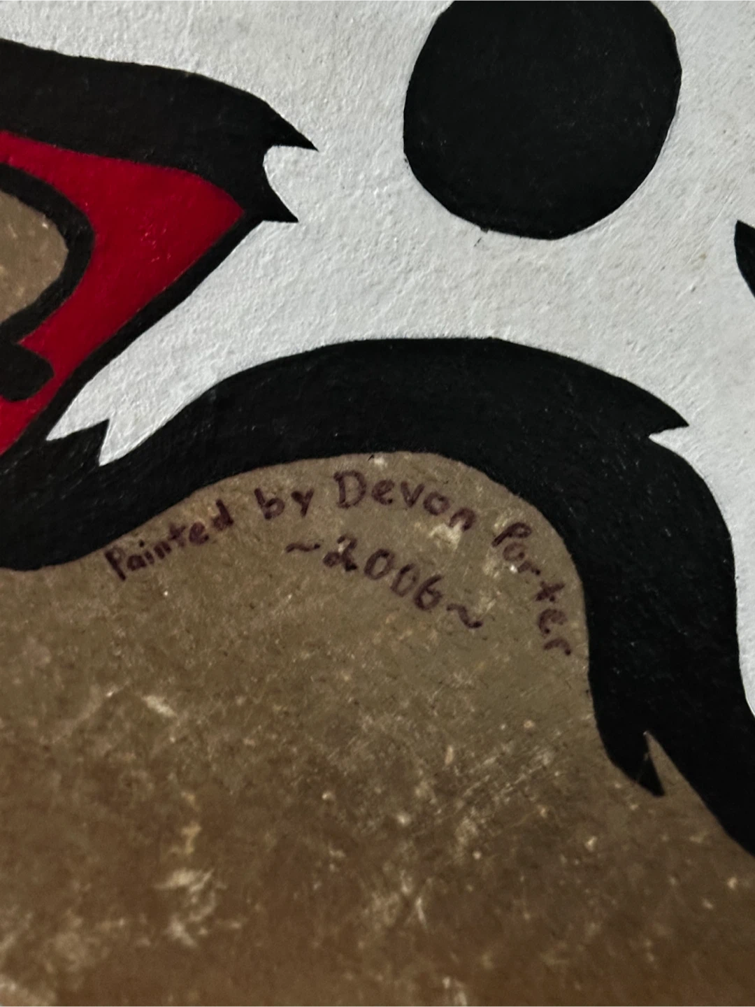 Authentic 2006 Signed Native Wolf Hand Drum - photo 4