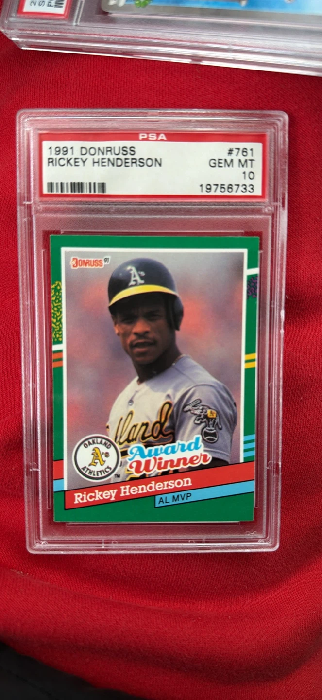 1991 Donruss Rickey Henderson PSA 10 GEM MT
