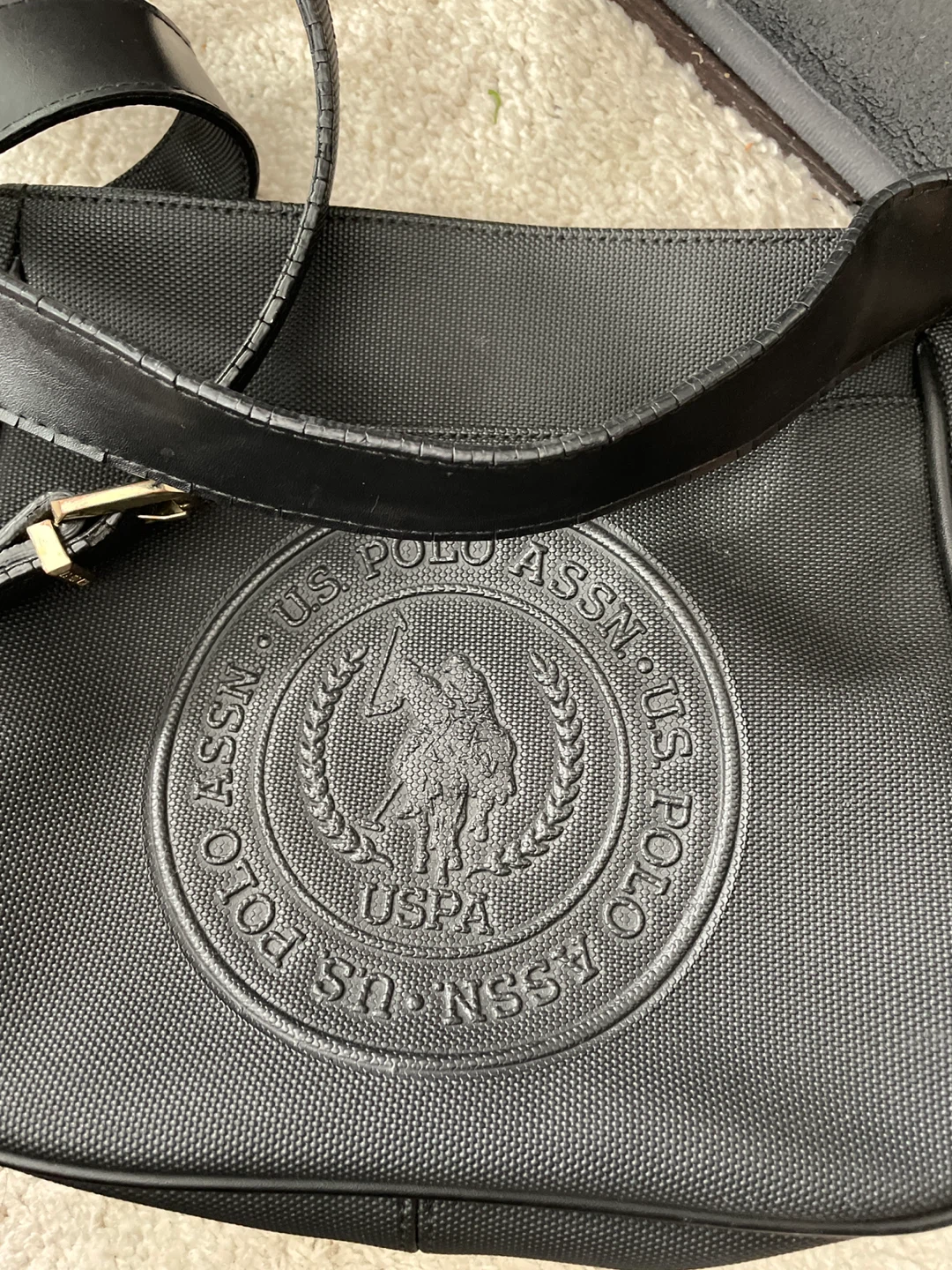 U.S. Polo Assn. Black Shoulder Bag