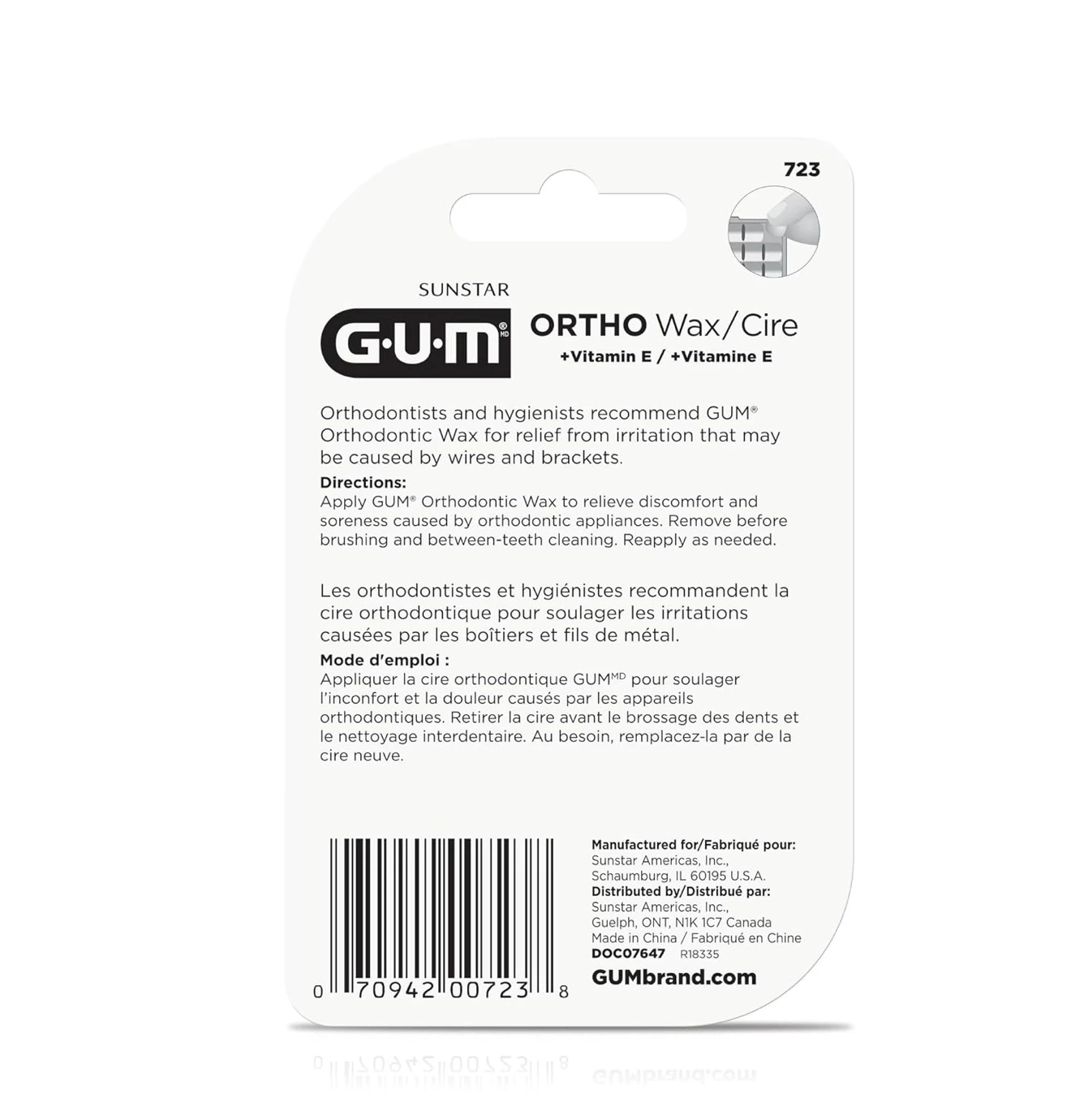 Sunstar GUM Ortho Wax with Vitamin E, brand new - photo 2