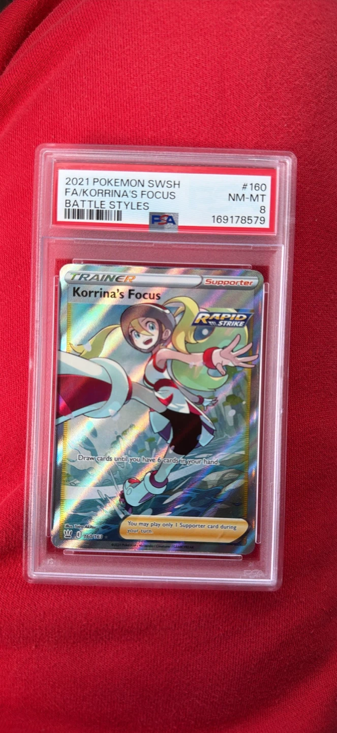 2021 Pokemon Korrina's Focus PSA 8