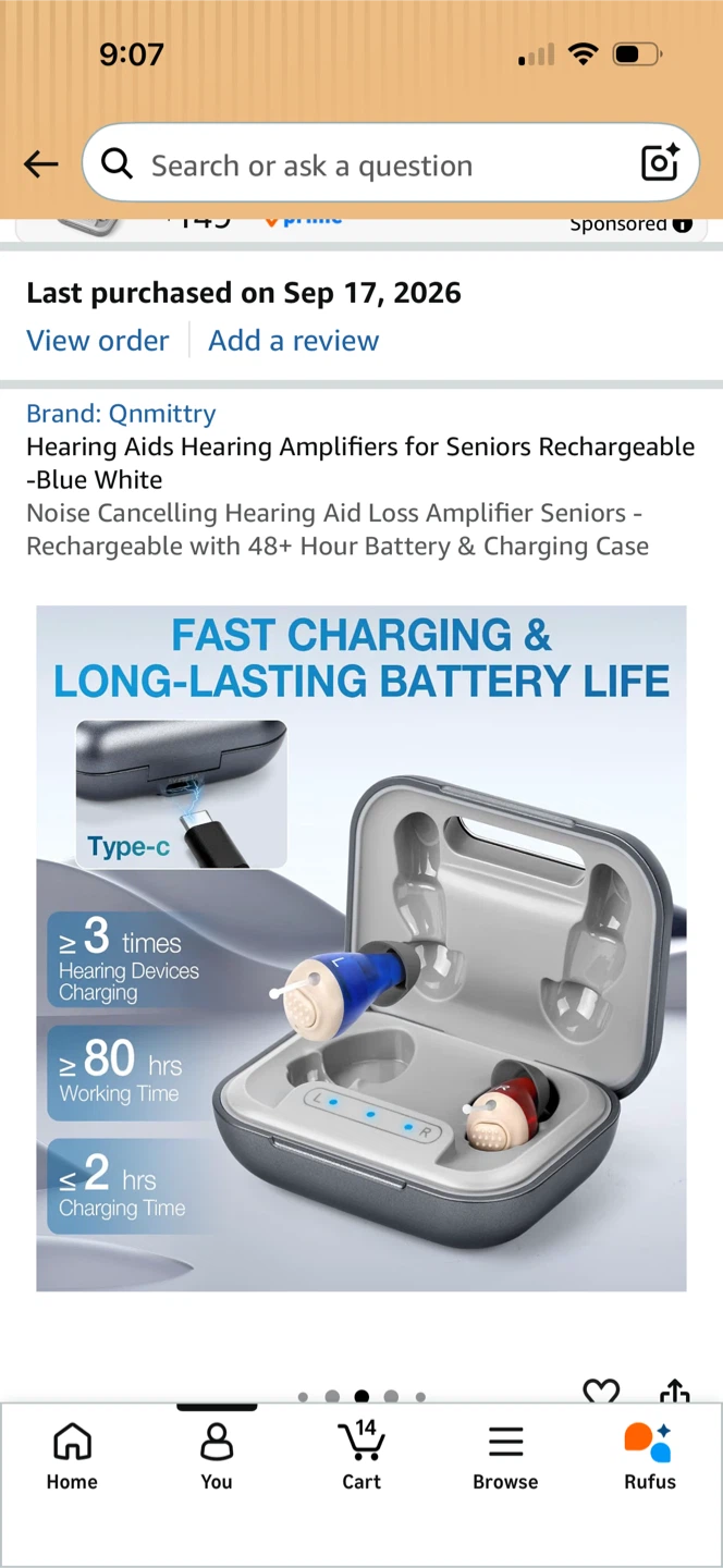 Rechargeable Invisible Hearing Aids * Brand New* - photo 3