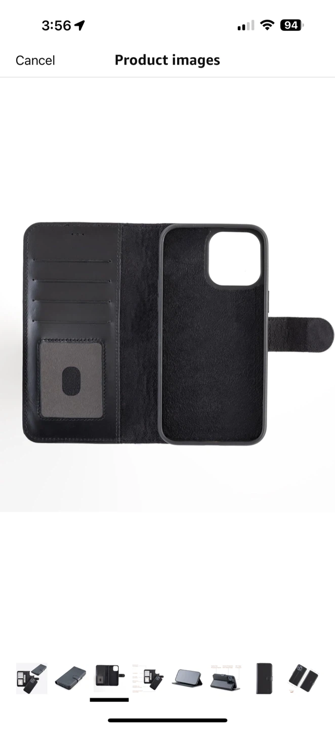 Leather iPhone Wallet Case, iPhone 16 pro max case - photo 3