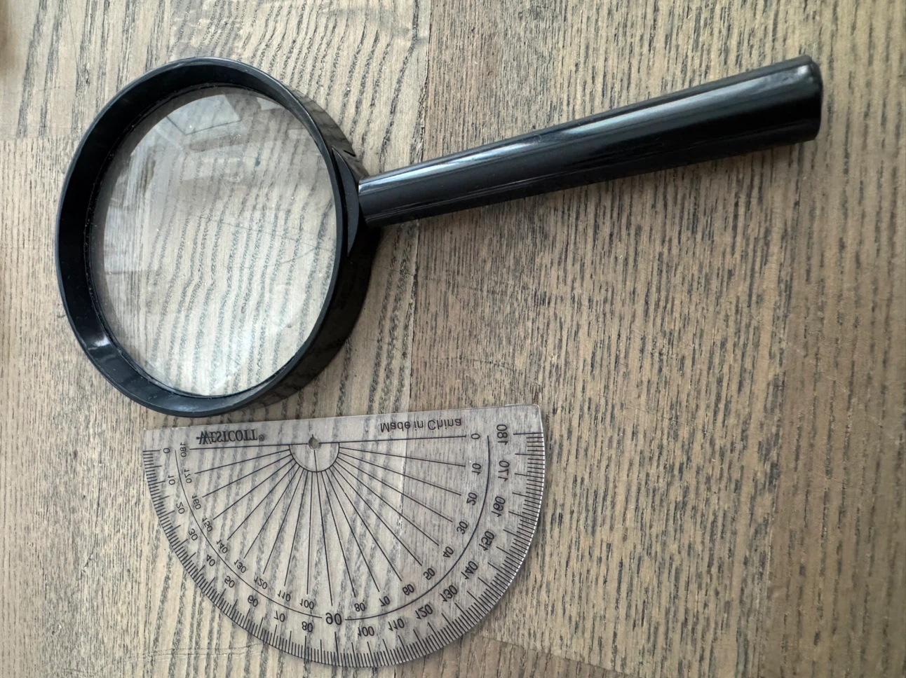 Bundle Magnifying Glass and Westcott Protractor - photo 2