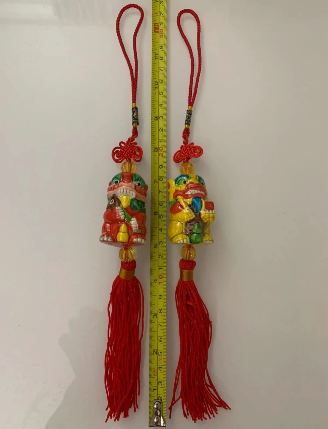 3Pcs Set Ceramic Pixiu Tassel Hanging Ornaments Boxed - photo 4