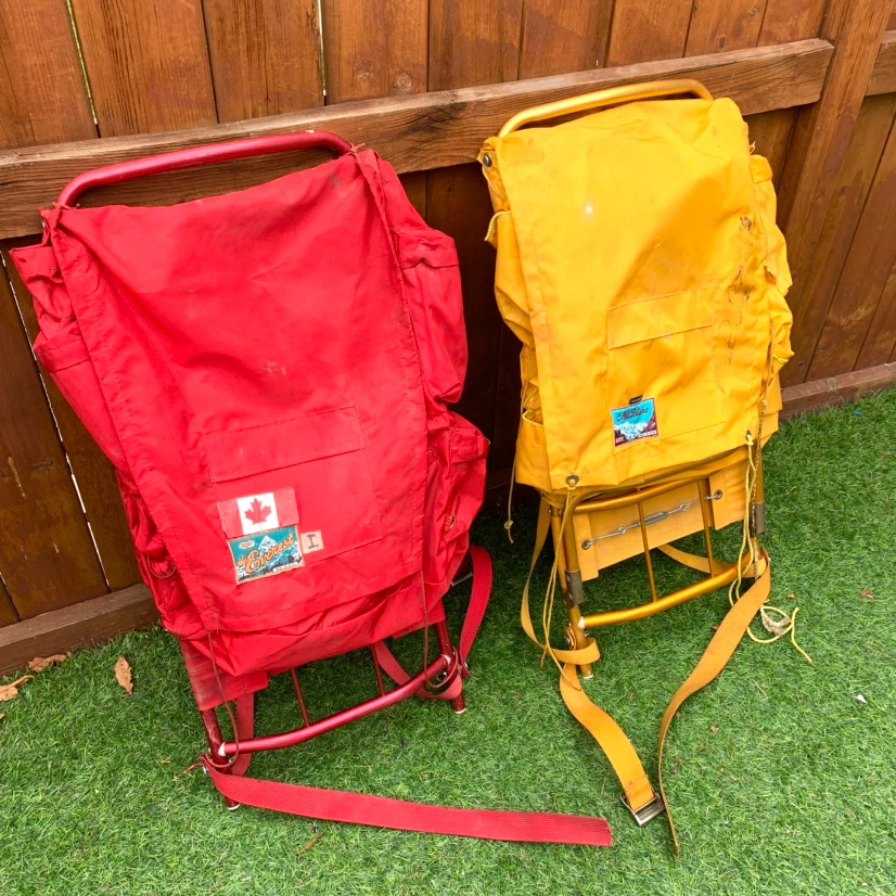Hiking Backpack External Frame Vintage Camping Backpacking Pack