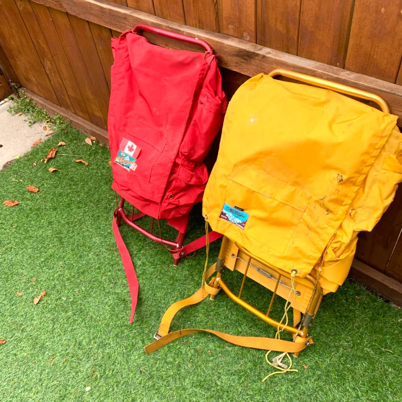 Hiking Backpack External Frame Vintage Camping Backpacking Pack - photo 3