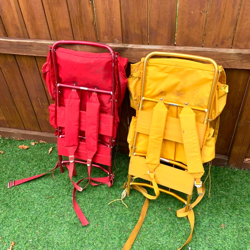 Hiking Backpack External Frame Vintage Camping Backpacking Pack - photo 4